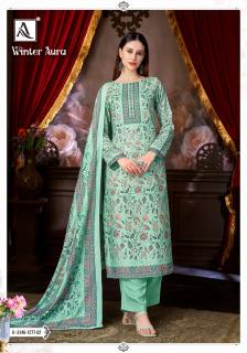 Alok suit winter aura wholesale dress material suppliers in mumbai